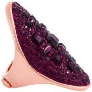 Henri Bendel NWOT Purple Rocks Ring Size 7